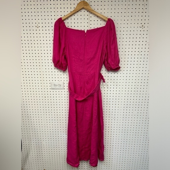 Los Angeles Atelier Hot Pink Midi Dress - Picture 4 of 5